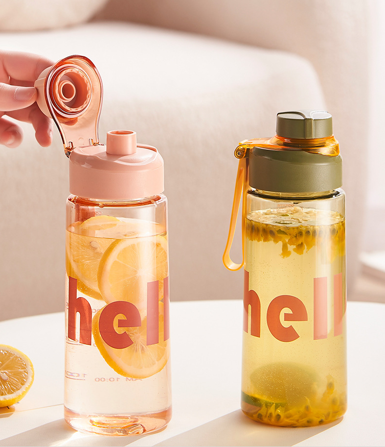 Reusable Food-Grade Water Bottle with Tea Infuser & Hand Strap