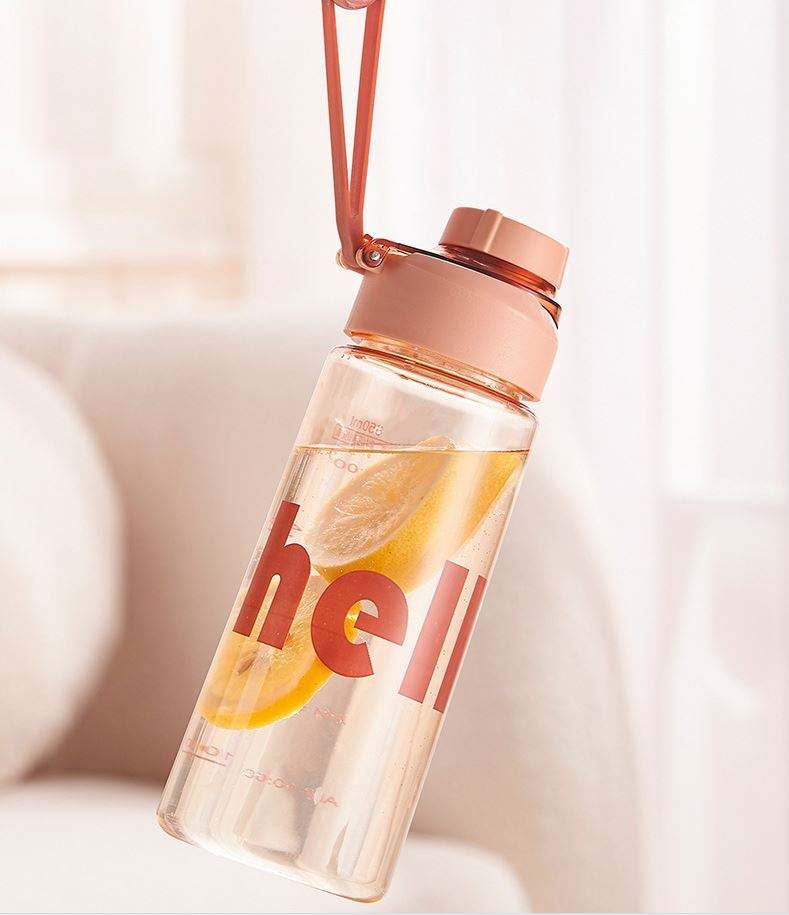 Reusable Food-Grade Water Bottle with Tea Infuser & Hand Strap