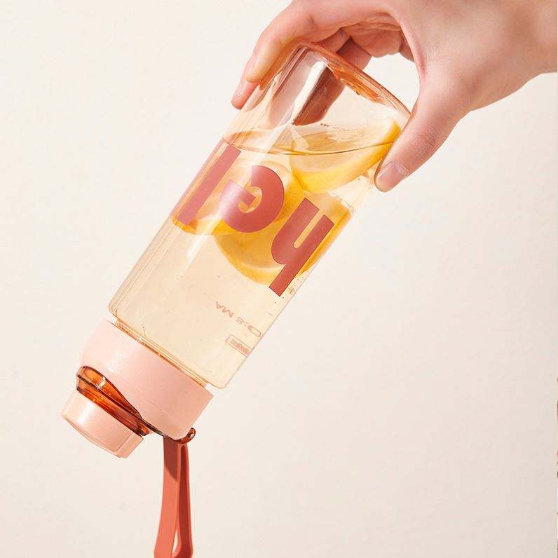 Reusable Food-Grade Water Bottle with Tea Infuser & Hand Strap