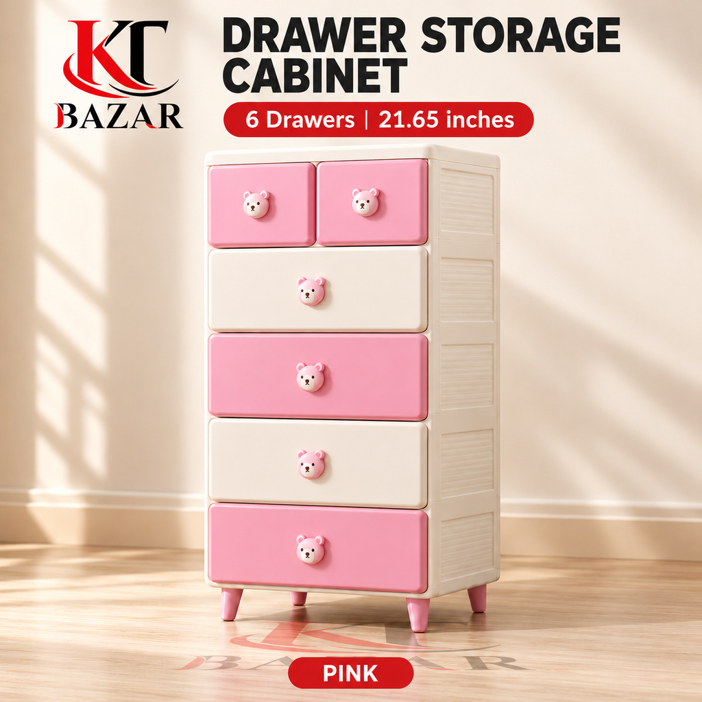 6 Drawer Storage Cabinet – Kids Clothes & Home Organizer