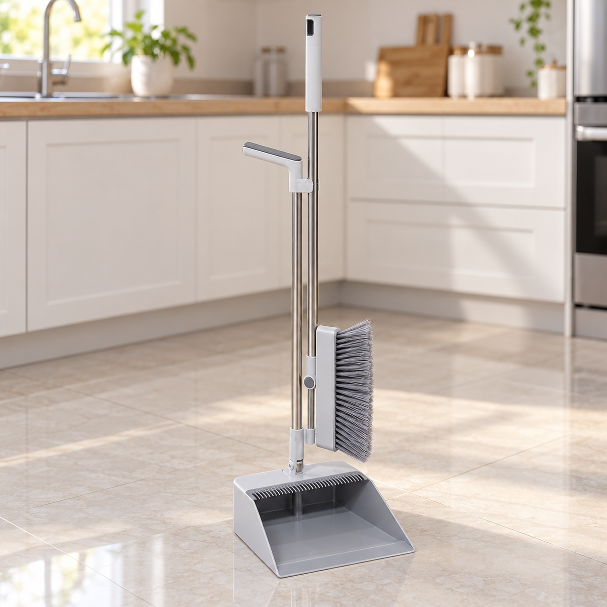 Broom & Wiper and Dustpan Set