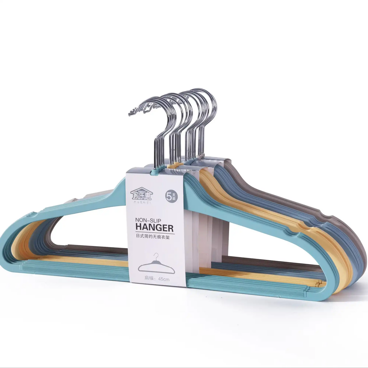 Adult Non-Slip Velvet Clothes Hangers 5 PCS SET – 360° Rotating Hook Space-Saving Hangers for Coats, Shirts & Dresses