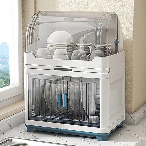 Kitchen dish and plate storage cabinet with draining function – KT Bazar
