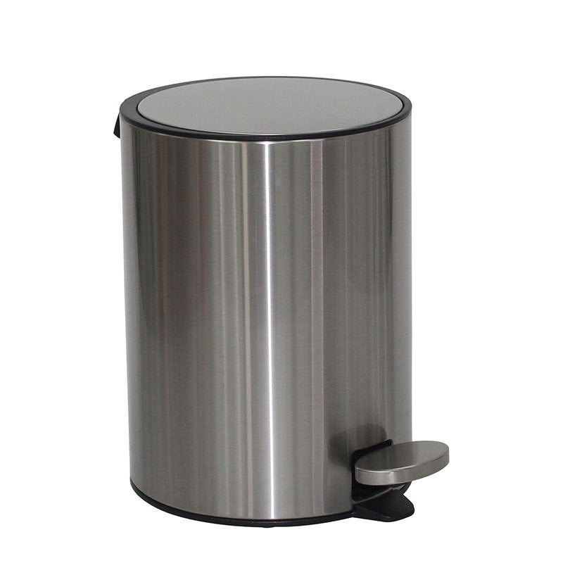 Stainless Steel Pedal Bin Round One Star