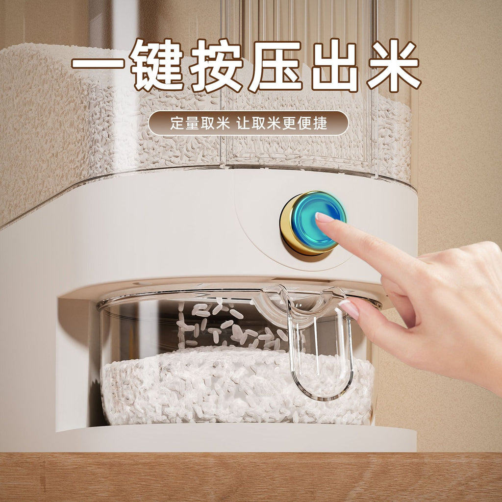 Rice Bucket Household 2026 New Insect-Proof and Moisture-Proof Sealed Rice Tank Rice Storage Container Rice Box Rice Grain Storage Box