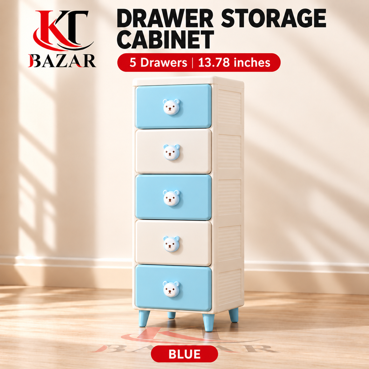 Compact Drawer Storage Cabinet – Kids Clothes Organizer