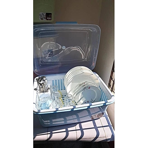 Large covered dish drying rack and kitchen storage box – KT Bazar