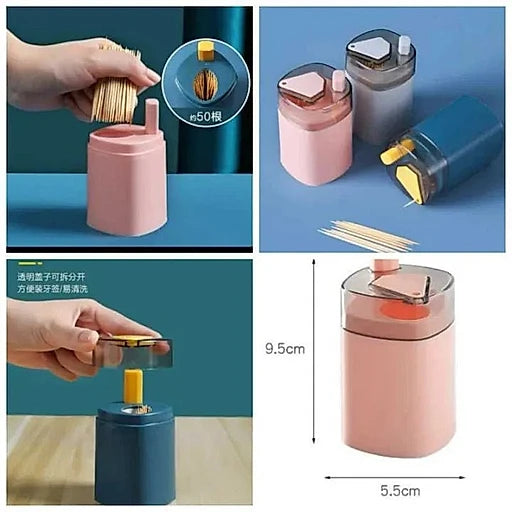 Automatic Smart Toothpick Holder Box – 1pc, Random Color - KT Bazar BD Shop