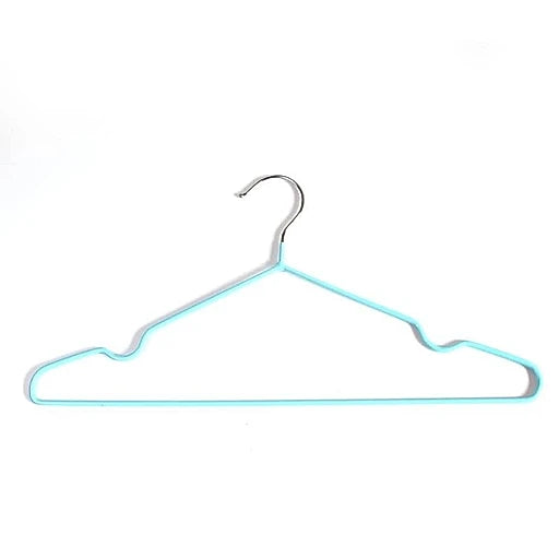 Colorful Rubber Stainless Steel Hangers 8pcs 10pcs - KT Bazar BD Shop