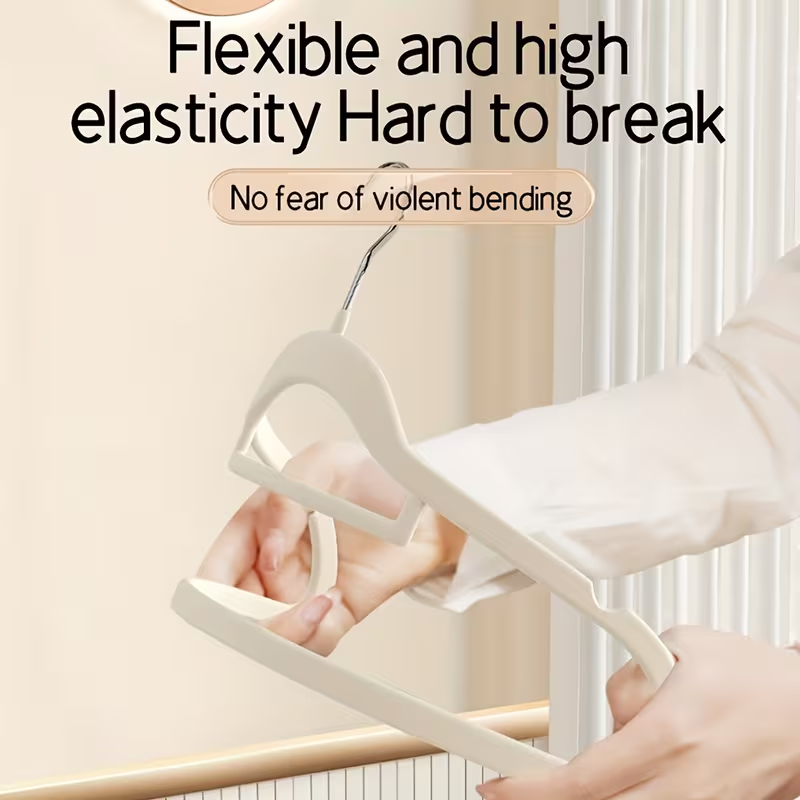 Adult Non-Slip Velvet Clothes Hangers 5 PCS SET – 360° Rotating Hook Space-Saving Hangers for Coats, Shirts & Dresses