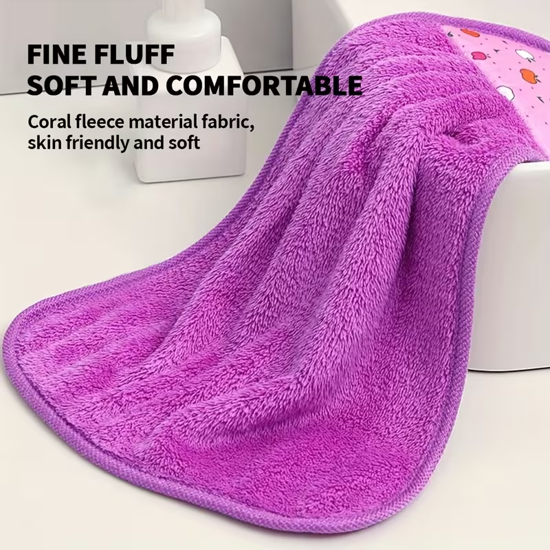 Soft Absorbent Fingertip Towels – Thickened Hanging Hand Towels | Multi-Color Kitchen & Bathroom Towel Set