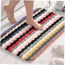 Multicolor Soft Floor Mat Fluffy Rug for Bedroom, Kids Room & Home Floor Cushion 60*40 centimetre