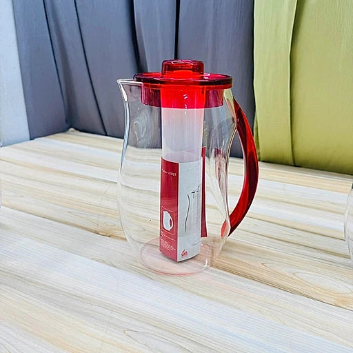 2 Liter Acrylic Fiber Water Jug with Ice Tube – Premium Clear Juice & Water Pitcher