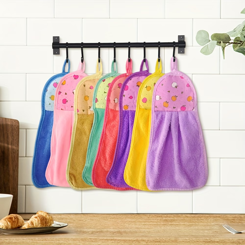 Soft & Absorbent Hanging Hand Towel  for Kitchen & Bathroom