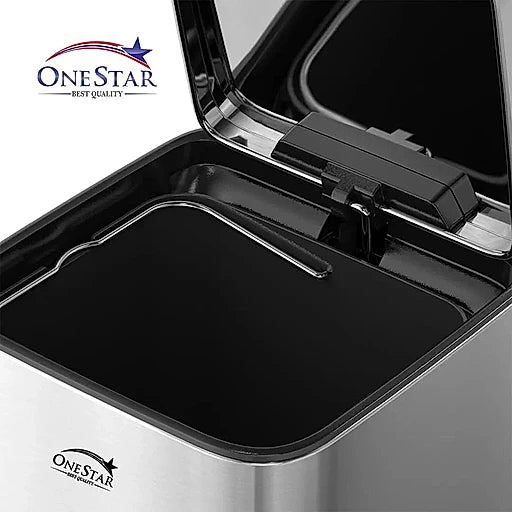 Guard Square Stainless Steel Pedal Bin 3, 5 Litre - KT Bazar BD Shop