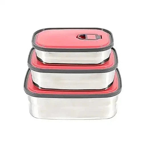 Homio Rectangular Stainless Steel Lunch Box - KT Bazar BD Shop