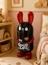 Rabbit Shape Good Life 9 Liter Dustbin | Cute Plastic Dustbin with Lid