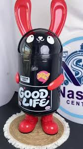 Rabbit Shape Good Life 9 Liter Dustbin | Cute Plastic Dustbin with Lid