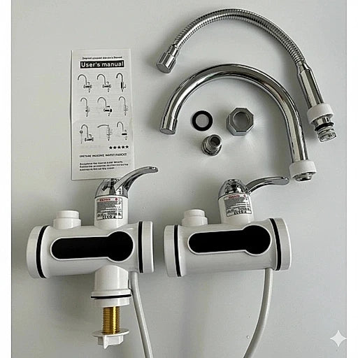 Instant Hot Water Heater Tap with LED Display & Shower – 3000W - KT Bazar BD Shop