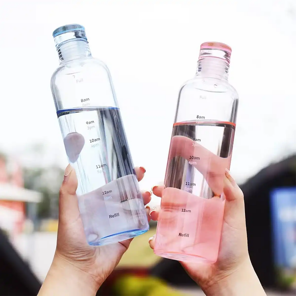 Time Marker Water Bottle – Leakproof Hydration Bottle