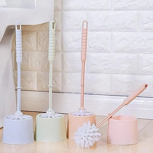 Modern Silicone Toilet Brush – Bathroom Cleaning Brush Kit - KT Bazar BD Shop