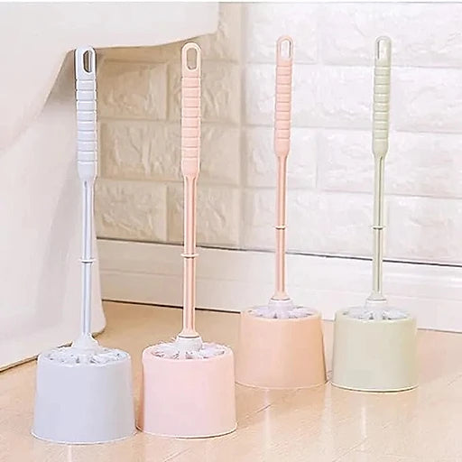 Modern Silicone Toilet Brush – Bathroom Cleaning Brush Kit - KT Bazar BD Shop