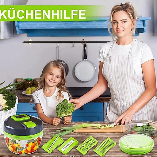 Multi Functional Vegetable Cutter with 4 Interchangeable Blades - KT Bazar BD Shop