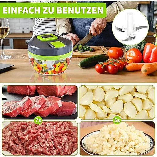 Multi Functional Vegetable Cutter with 4 Interchangeable Blades - KT Bazar BD Shop
