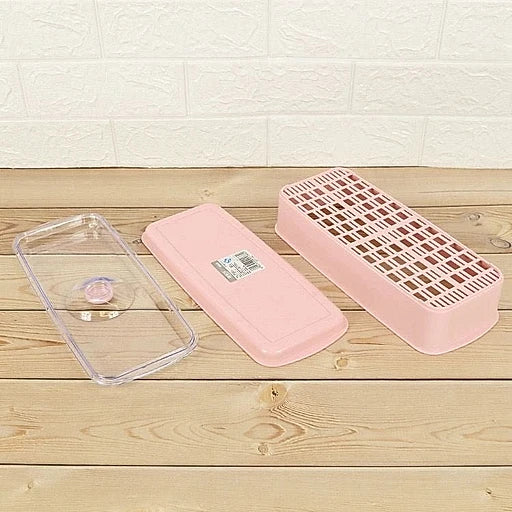 Plastic Wall Mounted Kitchen Utensil Storage Organizer - KT Bazar BD Shop