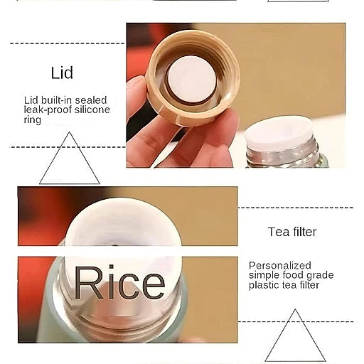 Portable Pocket Vacuum Bottles Mini Coffee Mug 150ml and 250ml 304 Stainless Steel - KT Bazar BD Shop