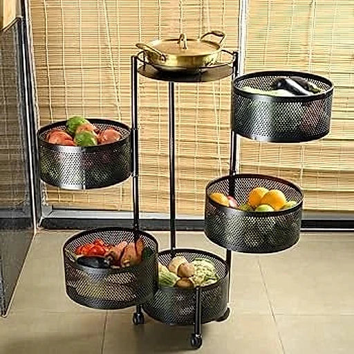 Rotating Kitchen Trolley - KT Bazar BD Shop