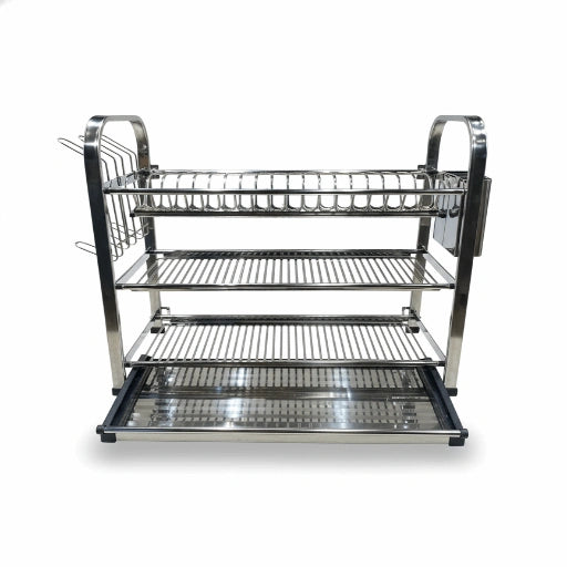 SKB stainless steel dish drying rack 3 or 4 tier – KT Bazar