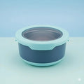 Stainless Steel Bento Lunch Container – Leakproof, Sealed & Durable Round box - KT Bazar BD Shop