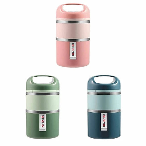 Tedemei 3 layers 1.43L & 2 Layer 1.13L Lunch Box - KT Bazar BD Shop
