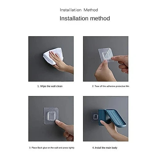 Toothbrush & Soap Storage Rack – Suction Cup Bathroom Organizer - KT Bazar BD Shop