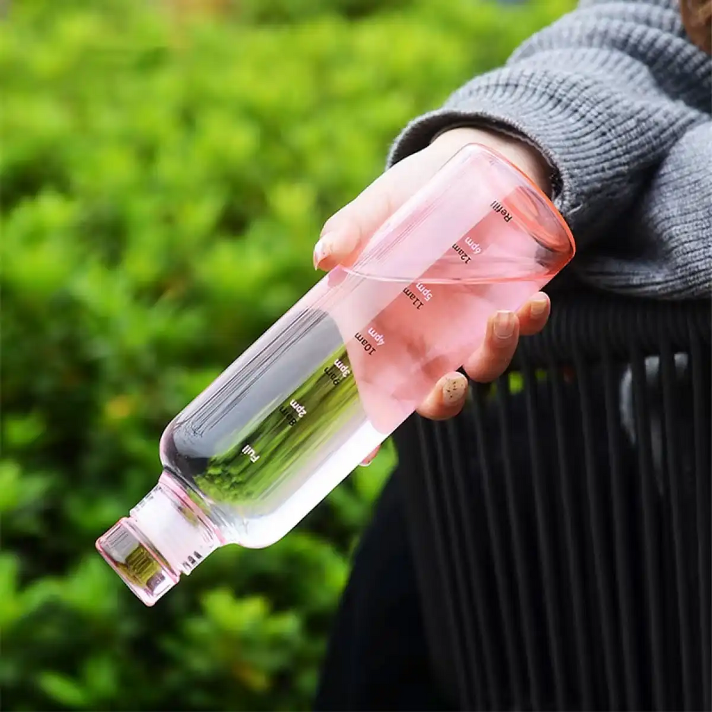 Time Marker Water Bottle – Leakproof Hydration Bottle